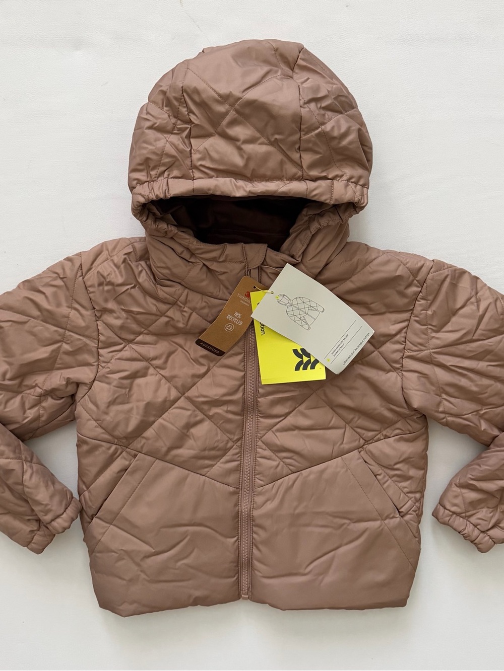 all in motion Kids Hooded Quilted Puffer Jacket Size M (8)